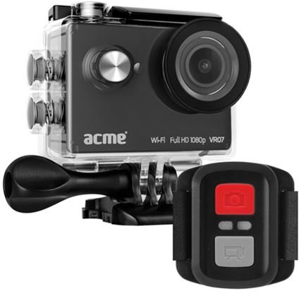 Acme športna kamera VR07 Full HD z Wi-Fi in daljincem - odprta embalaža