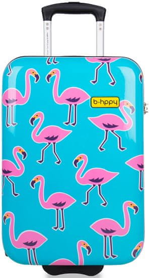 REAbags potovalni kovček, B.HPPY Go Flamingo "S"