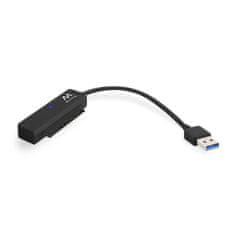 Ewent adapter USB 3.2 v SATA za 2.5" SSD/HDD, črn (EW7017)