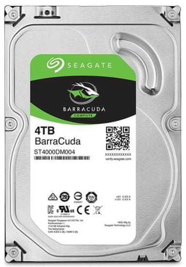 Seagate BarraCuda trdi disk (HDD), 8,89 cm (3,5), 5400 rpm, 4 TB (ST4000DM004)