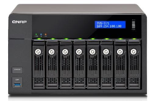 Qnap TVS-871-i3-4G NAS strežnik za 8 diskov