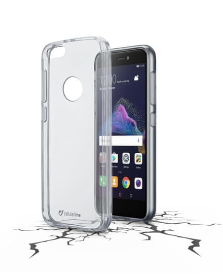 CellularLine prozoren ovitek iz plastike in robom iz gume Clear Duo za Huawei Honor 8 Lite