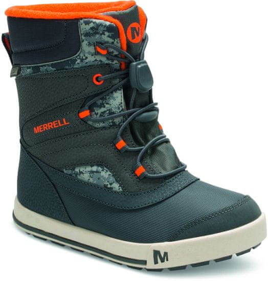 Merrell otroški škornji Snow Bank 2.0 WTPF, sivo-oranžni