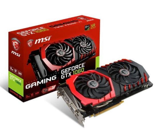 MSI grafična kartica GeForce GTX 1060 Gaming OC 3GB GDDR5 (GTX 1060 GAMING 3G)