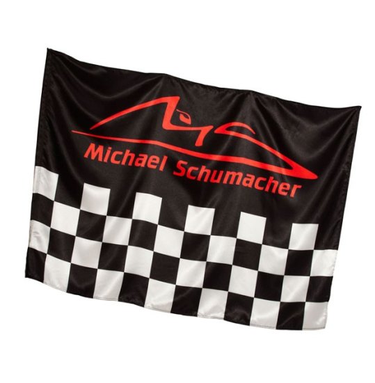 Michael Schumacher zastava Chequered, 140 x 100 cm