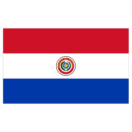 Paragvaj zastava, 152x91 cm