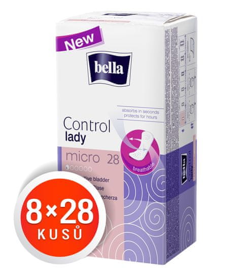 Bella Control Lady Micro vložki, 8 x 28 kosov