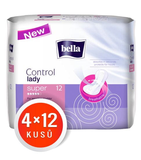 Bella Control Lady Super vložki, 4 x 12 kosov