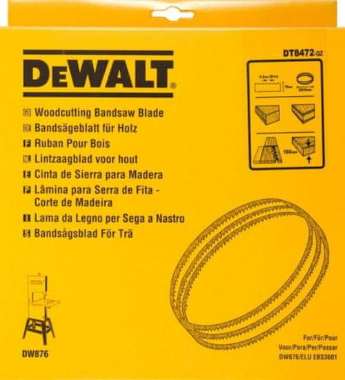 DeWalt list za tračno žago DW876, 10 mm