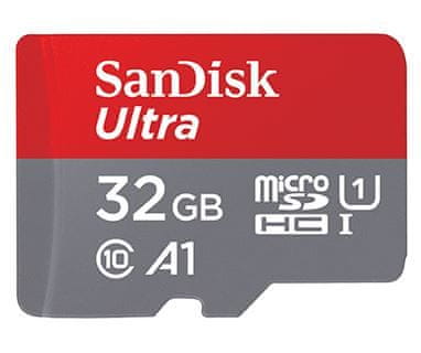 SanDisk spominska kartica Ultra MicroSDHC 32GB 98MB/s UHS-I A1 + adapter