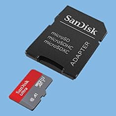 SanDisk spominska kartica Ultra MicroSDXC 64GB 100MB/s UHS-I A1 + adapter
