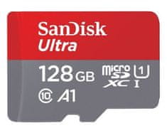 SanDisk spominska kartica Ultra MicroSDXC 128GB 100MB/s UHS-I A1 + adapter