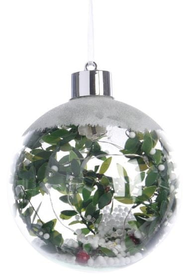 Kaemingk Božični okraski, krogle z rastlino 1 kos