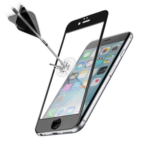 CellularLine zaščitno steklo Capsule za Apple iPhone 6S, črno