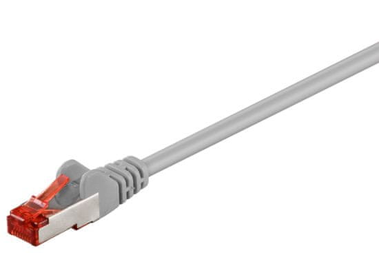 Goobay CAT 6 mrežni kabel, S/FTP, 0,25m ,sivi