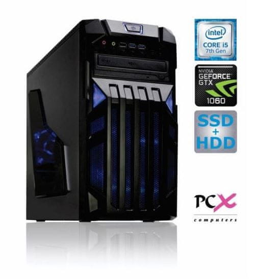 PCX namizni računalnik Exam Gaming 3.2 i5-7500/8GB/SSD240+HDD2TB/GTX1060-3GB/FreeDOS