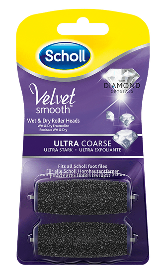 Scholl nadomestni valjček Velvet Smooth, 2 kosa