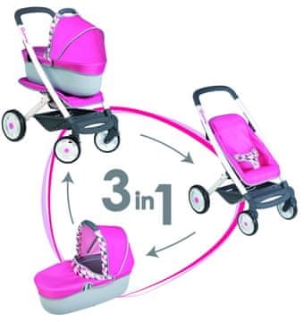 Smoby voziček komplet Maxi Cosi 3 v 1 - odprta embalaža