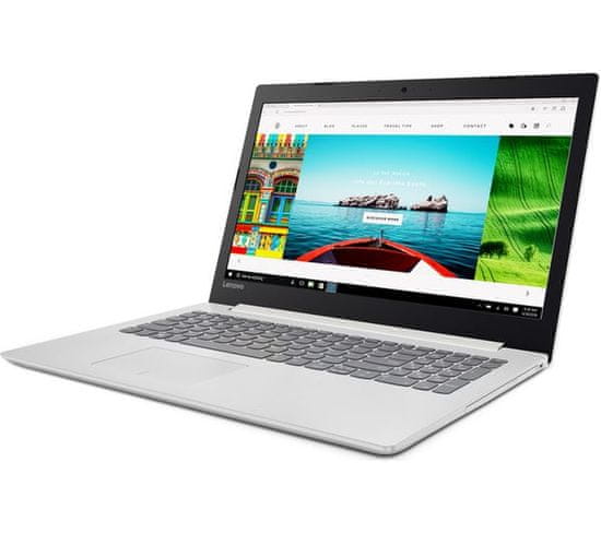 Lenovo prenosnik IdeaPad 320 N4200/4GB/SSD 128GB/15,6FHD/FreeDOS, bel - odprta embalaža