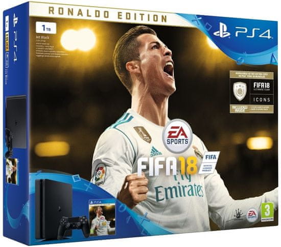 Sony PlayStation 4 Slim - 1TB + Fifa 18 Ronaldo Edition