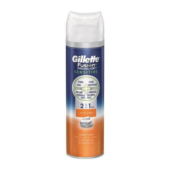 Gillette pena za britje Fusion ProGlide Sensitive Active Sport, 250 ml 