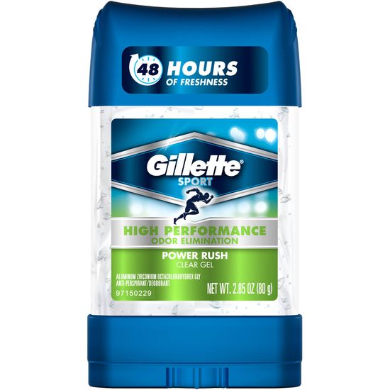 Gillette antiperspirant Clear Gel Power Rush, 70 ml