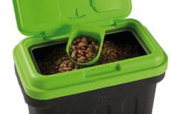 Maelson škatla za pasjo hrano Dry Box črna/zelena, 20 kg