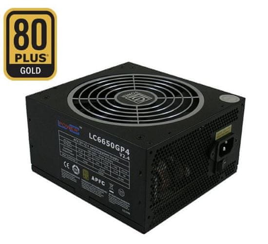 LC Power modularni ATX napajalnik LC6650GP4 V2.4 650W 80Plus Gold