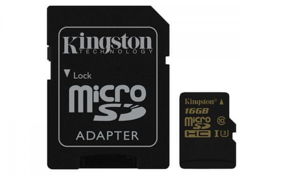 Kingston pomnilniška kartica microSDHC 16GB Class 10 UHS-I(SDCG/16GB)