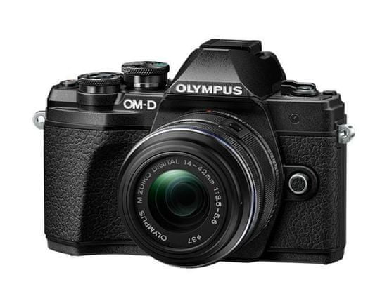 Olympus digitalni brezzrcalni fotoaparat OM-D E-M10 Mark III + 14-42 mm II R, črn
