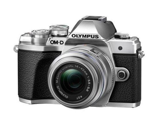 Olympus digitalni brezzrcalni fotoaparat OM-D E-M10 Mark III + 14-42 mm II R, srebrn