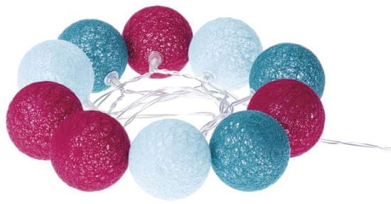Emos LED dekoracija - bombažne kroglice pomlad, 2×AA, topla bela