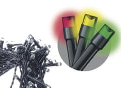 Emos 180 LED svetlobna veriga 18 m, večbarvna, IP44, s časovnikom, zelena