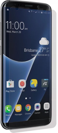 3SIXT "CurvedGlass zaslon" zaščitno steklo za Samsung Galaxy S8, črno