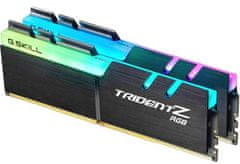 G.Skill pomnilnik Trident Z RGB DDR4, 16GB Kit (2x 8GB), PC4-25600, 3200MHz, CL16, 1.35V (F4-3200C16D-16GTZR)