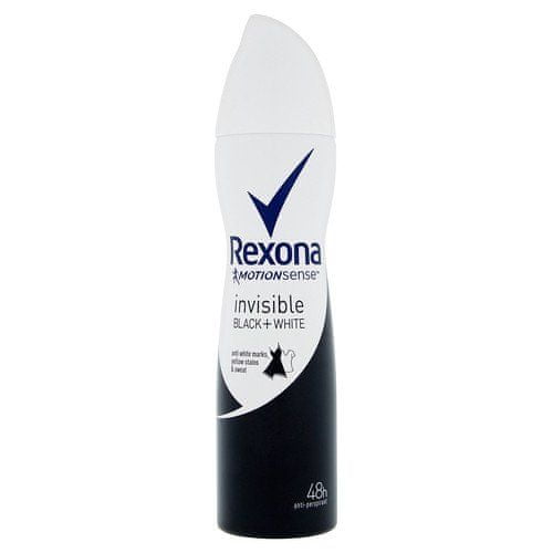 Rexona antiperspirant MotionSense Invisible Black + White, 150 ml