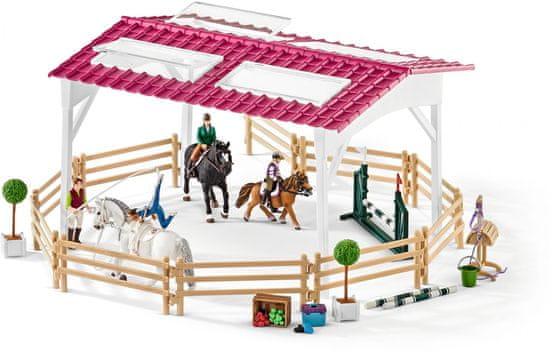 Schleich jahalna šola z jezdeci in konji 42389