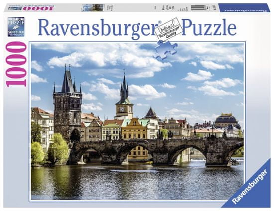 Ravensburger sestavljanka Pogled na Karlov most, 1000 delov