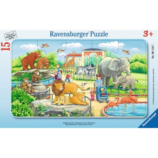 Ravensburger sestavljanka Izlet v živalski vrt, 15 delov (6116)