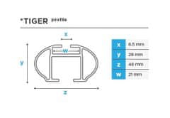 Menabo Tiger XL ALU strešni prtljažnik, 135cm