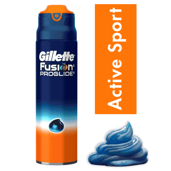 Gillette gel za britje Fusion ProGlide Sensitive Active Sport 170 ml
