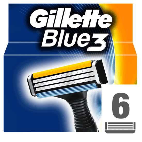 Gillette nadomestne glave Blue3, 6 kosov 
