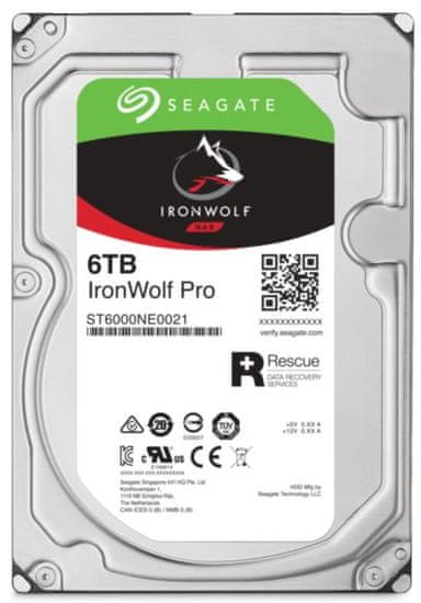 Seagate trdi disk NAS IronWolf Pro 6 TB, Sata 3, 7200, 256 MB