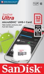SanDisk spominska kartica microSDHC 32 GB UHS-I Class10