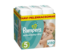 Pampers plenice Active Baby 5 Junior (11-16 kg) 150 kosov - odprta embalaža