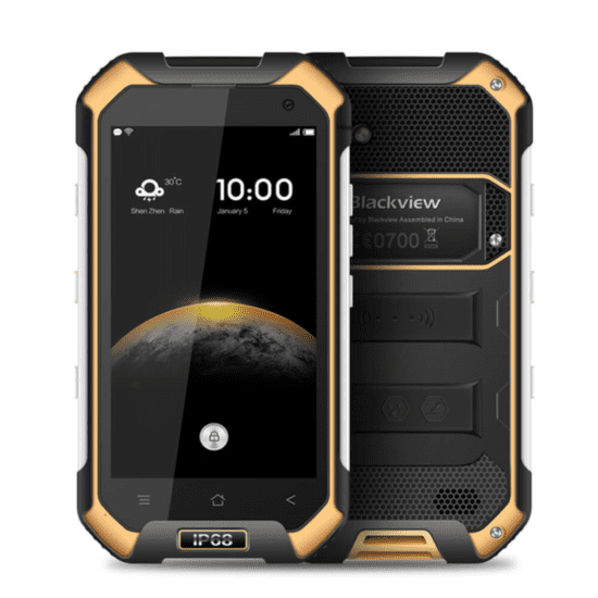 iGET Blackview GSM telefon BV6000s, rumen - odprta embalaža