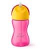 lonček s slamico SCF798/02, 300 ml, roza