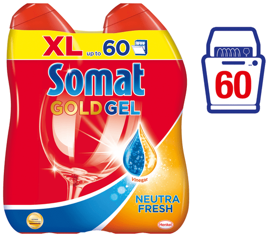 Somat gel XL Gold NeutraFresh, 60 odmerkov