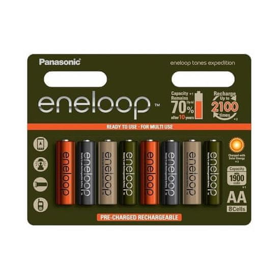 Panasonic Eneloop polnilne baterije, 1900 mAh, AA, 8 kosev, Limited Edition
