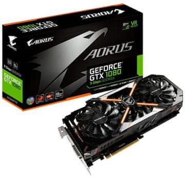 Gigabyte grafična kartica GeForce GTX 1080 OC Aorus, 8GB GDDR5X, PCI-E 3.0 (GV-N1080AORUS-8GD)